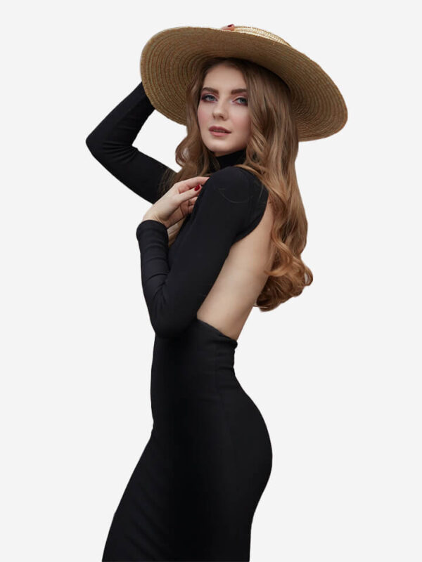 Eterna long dress black单一产品